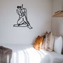 Wallity Eve Escultura de Pared de Metal Negra